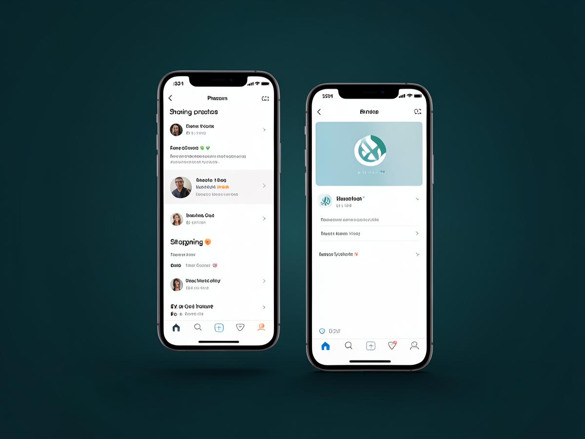 Pixel Essentials mobile shopping experience on two phones
